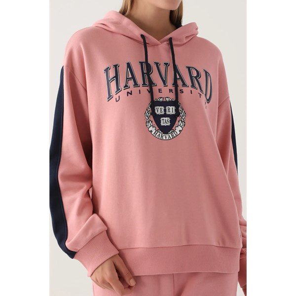 Kadın Sweatshirt HARVARD Eşofman Üst Sweatshirt Ürün Kodu: L1627-RETRO PEMB